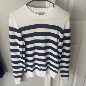 NWT RNWK Navy and White Striped Knit Sweater